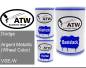 Preview: Dodge, Argent Metallic (Wheel Color), VSE-W: 500ml Lackdose + 500ml Klarlack + 250ml Härter - Set, von ATW Autoteile West.